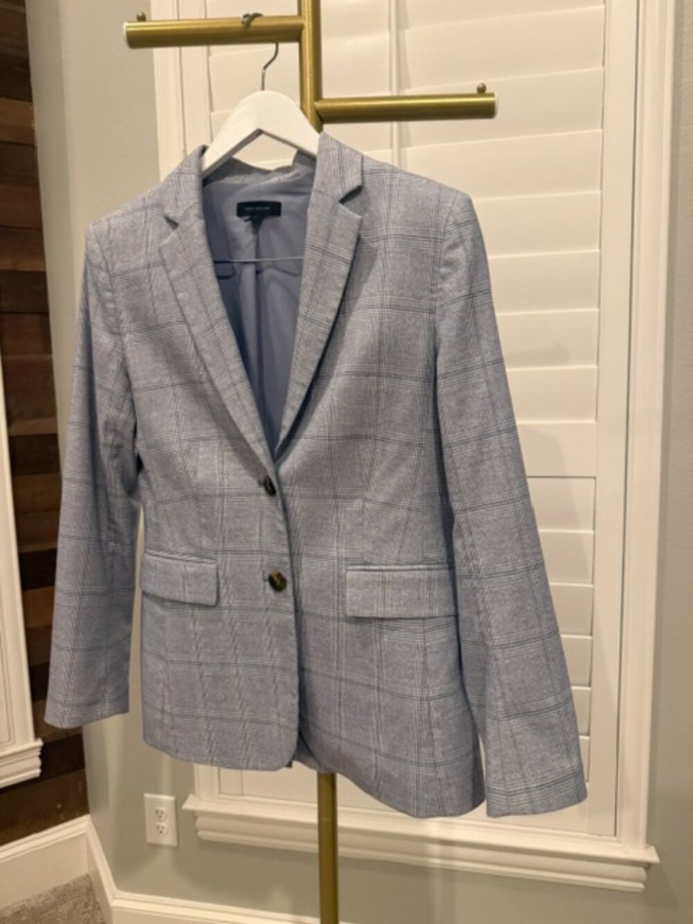 Ann Taylor Glen Plaid Blazer - Size 6